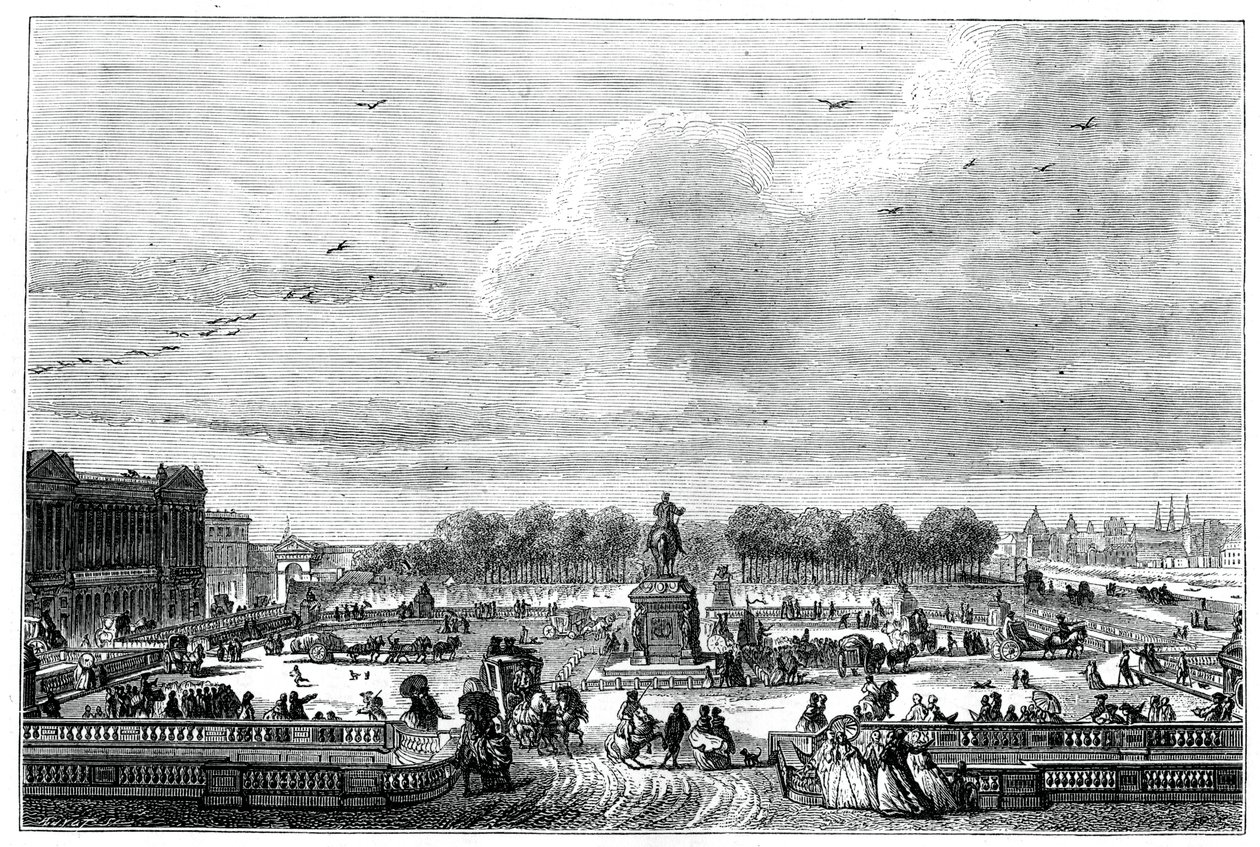 Os jardins de um palácio francês do rei Luís XV, 1763 1885. de Moreau