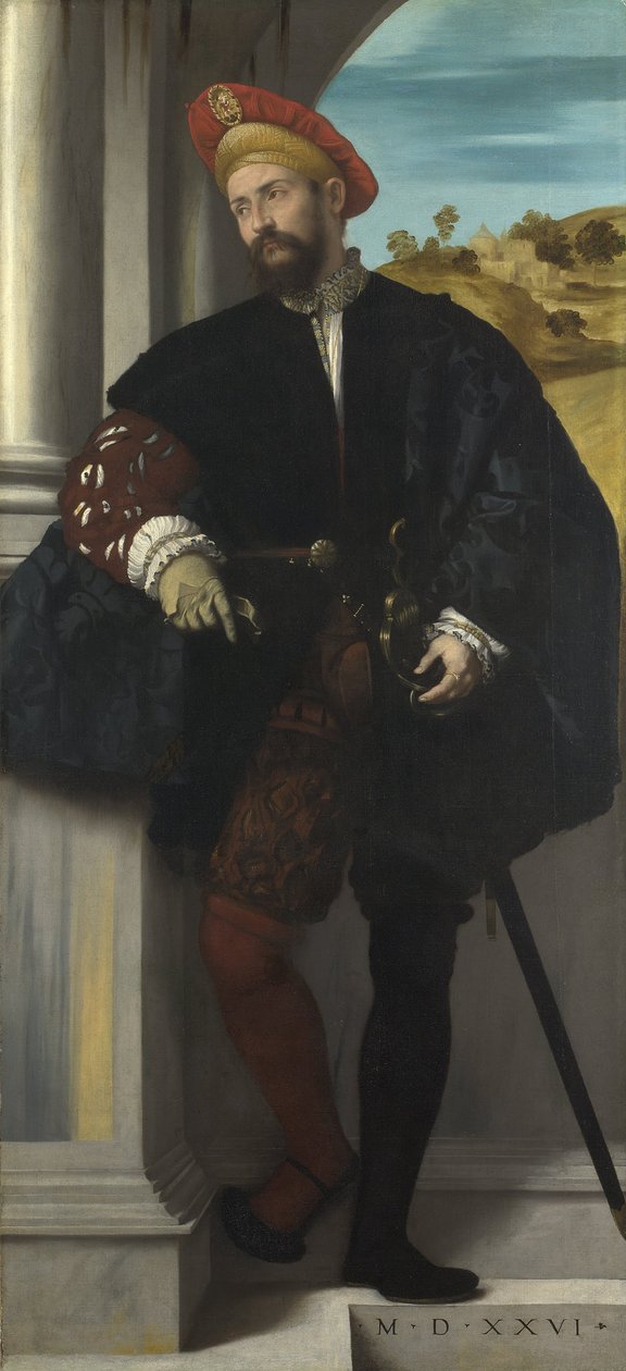 Retrato de um homem de Moretto da Brescia