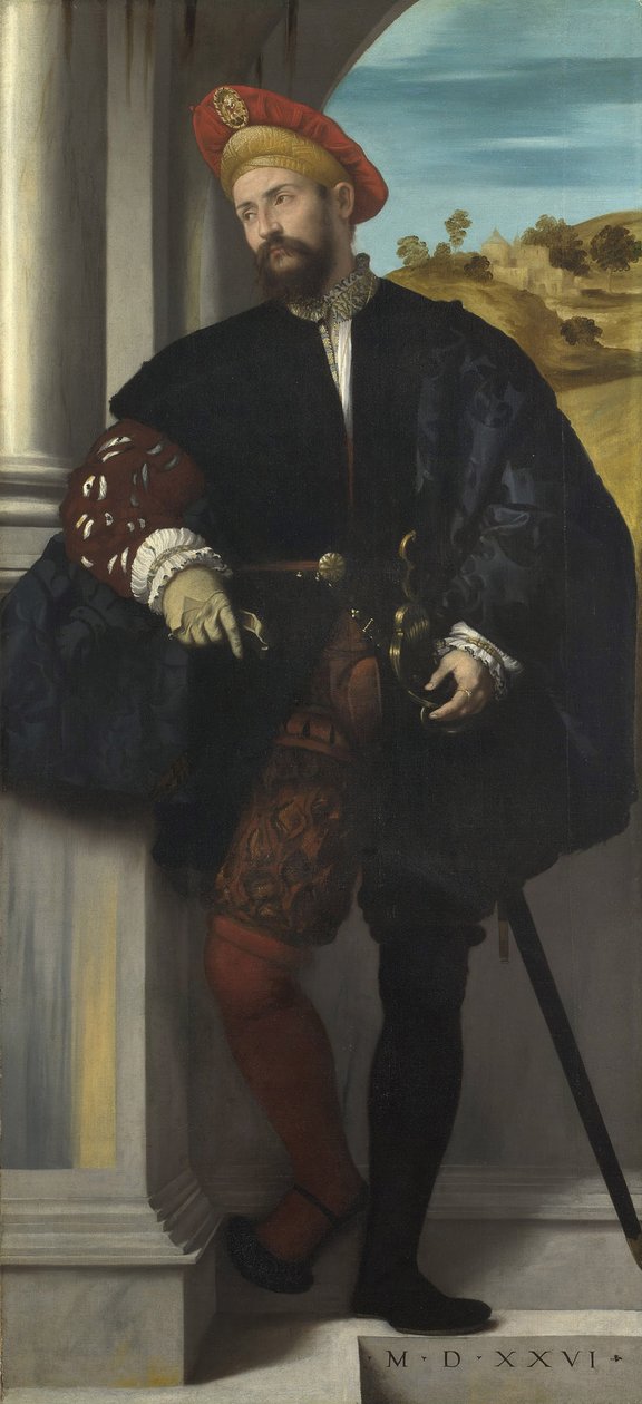 Retrato de um homem, 1526 de Moretto da Brescia