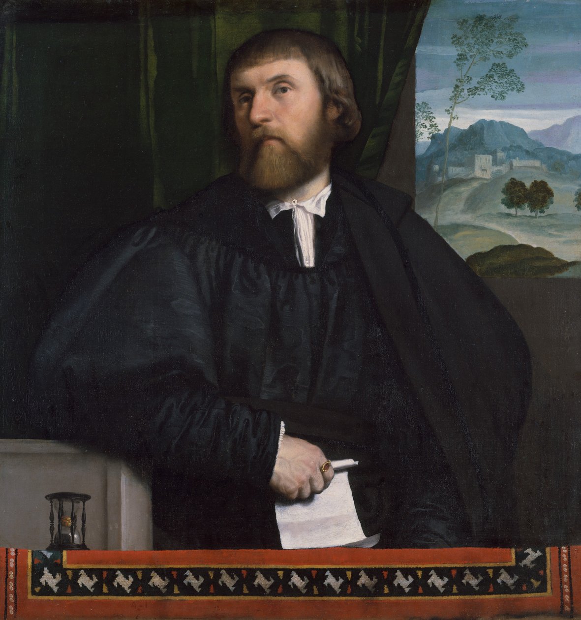 Retrato de um homem, ca. 1520-1525. de Moretto da Brescia