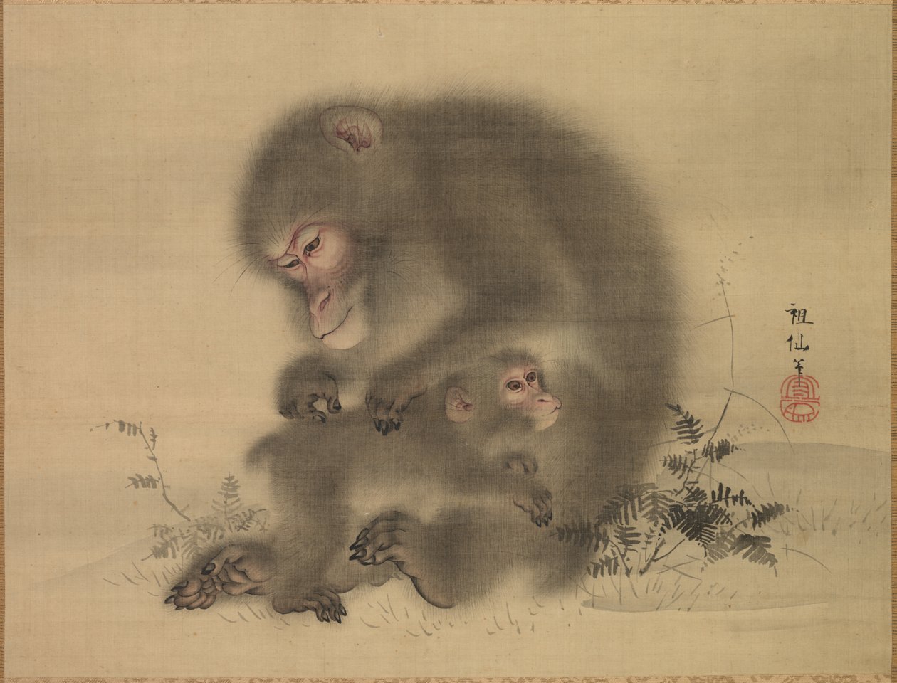 Macacos, finais do século XVIII a princípios do século XIX. de Mori Sosen