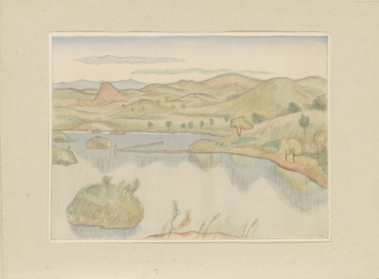 Lago no sopé da montanha Bandaisan
Bandaisan fumoto no ko
Segunda parte, área Aizu (título da série)
Dai nishû, Aizu no bu (título da série)
Impressões de paisagens japonesas (título da série)
Nihon fûkei hanga (título da série) de Morita Tsunetomo