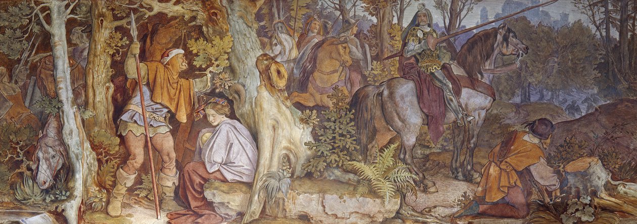 A lenda de Frederico, o Taufritt do Pacífico, 1854 de Moritz Ludwig von Schwind