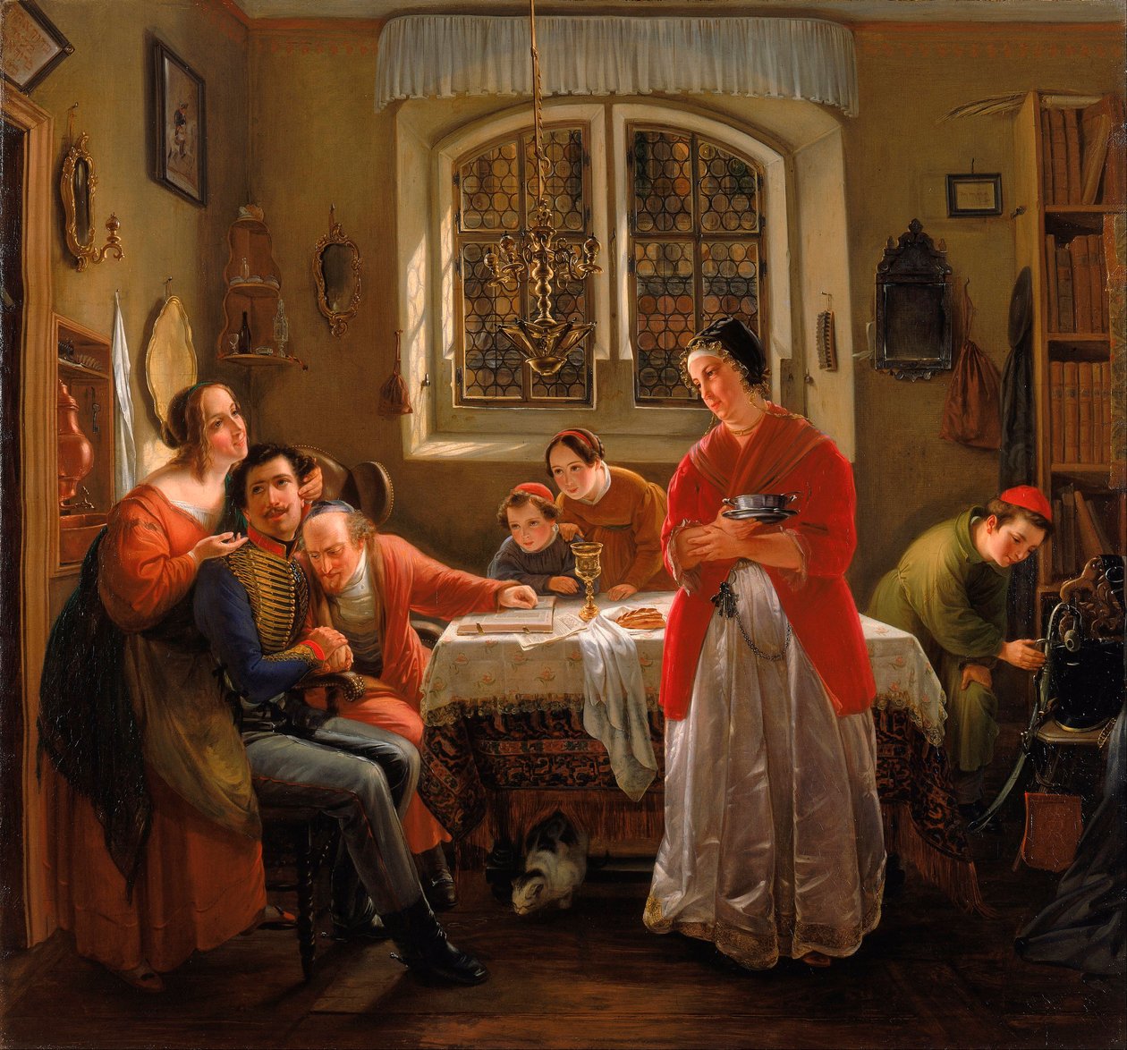 Le retour du volontaire des guerres de liberation, dans leurs familles respectant l