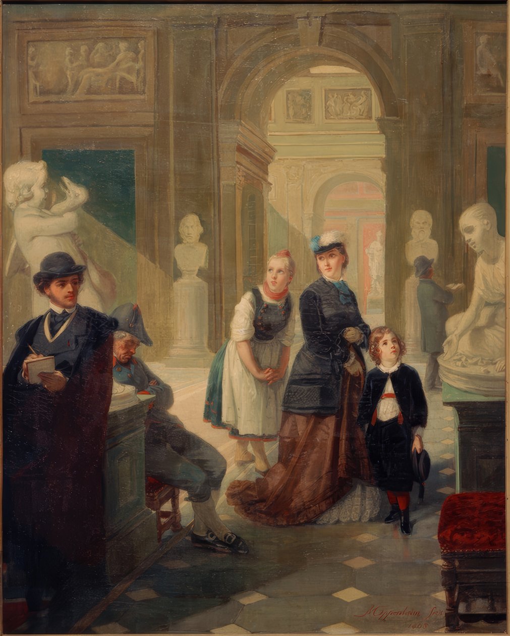 Visitantes do Museu de Moritz Daniel Oppenheim