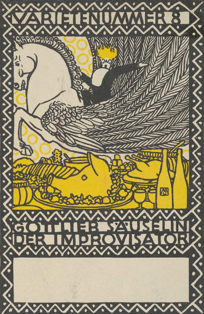 Ato 8: Gottlieb Säuselin, o improvisador Variedade número 8: Gottlieb Säuselin, o improvisador..., 1907. de Moritz Jung