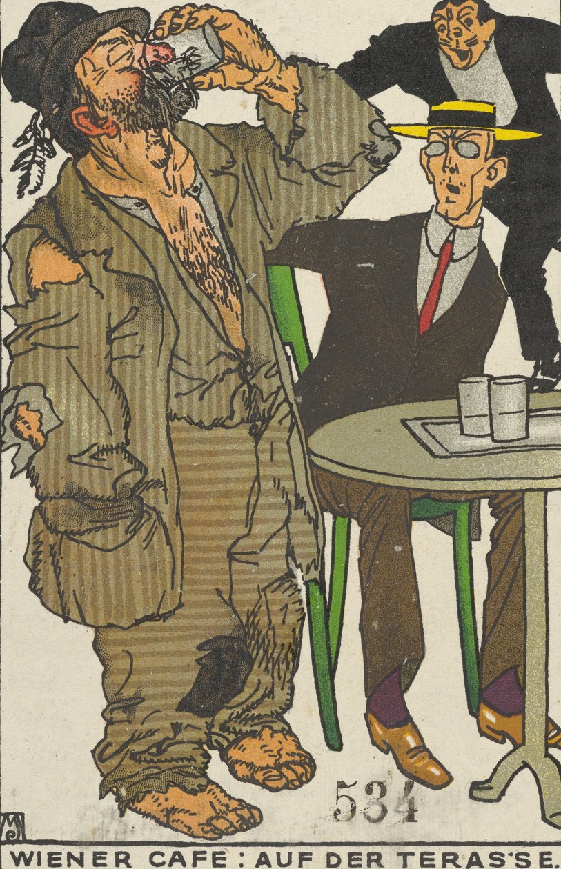 Café vienense: no terraço Café vienense: no terraço, 1911. de Moritz Jung