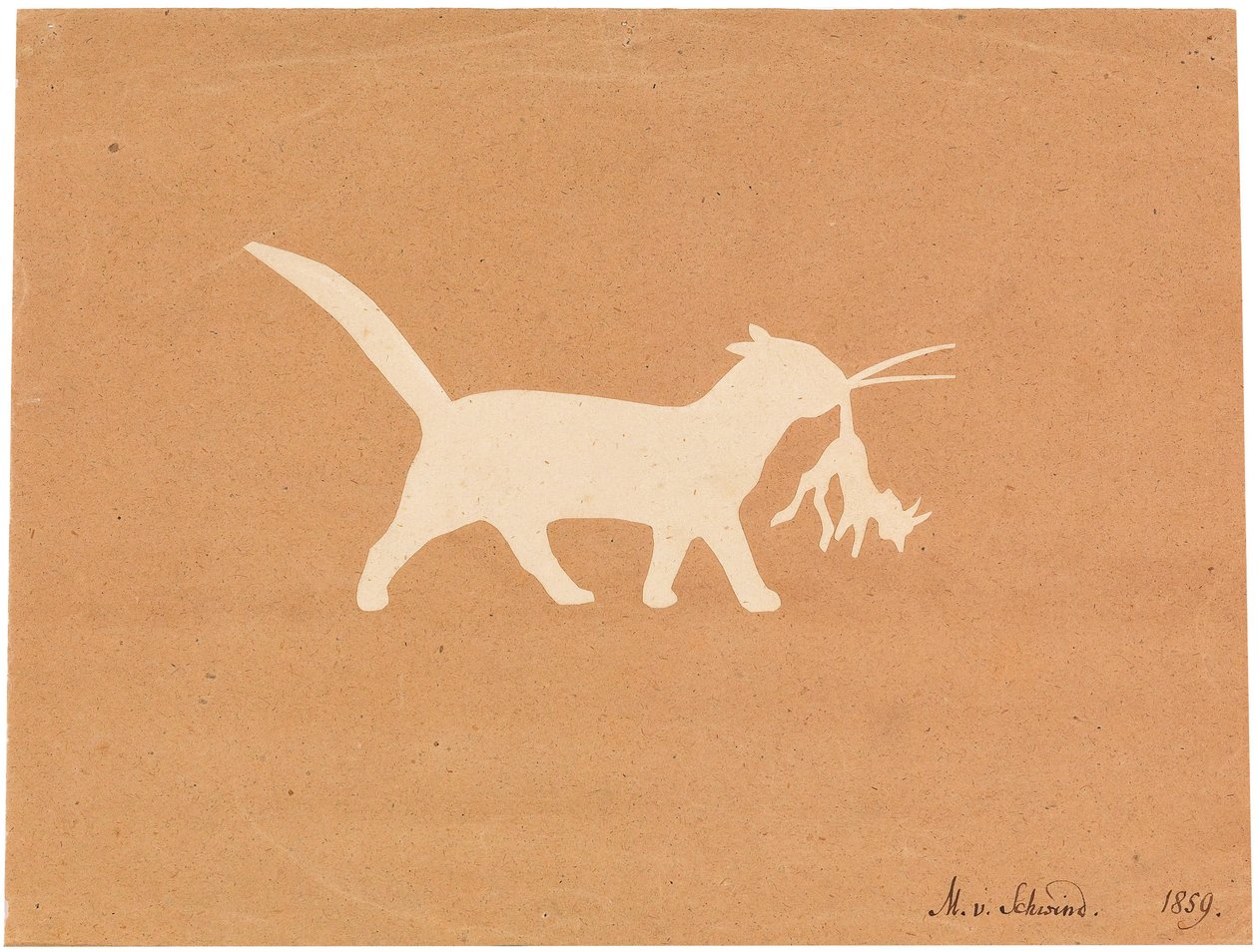 Gato diabinho, 1859. de Moritz Ludwig von Schwind