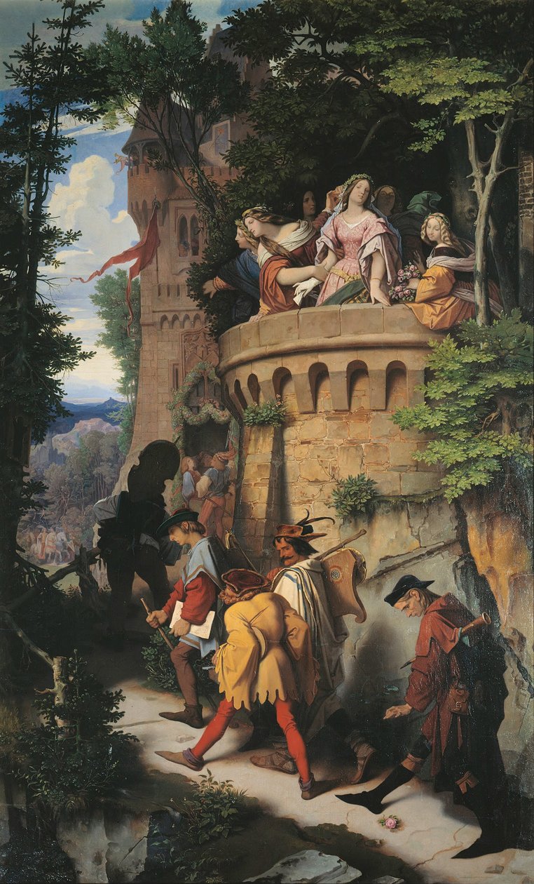 A Rosa, ou a Jornada do Artista, 1847 de Moritz Ludwig von Schwind