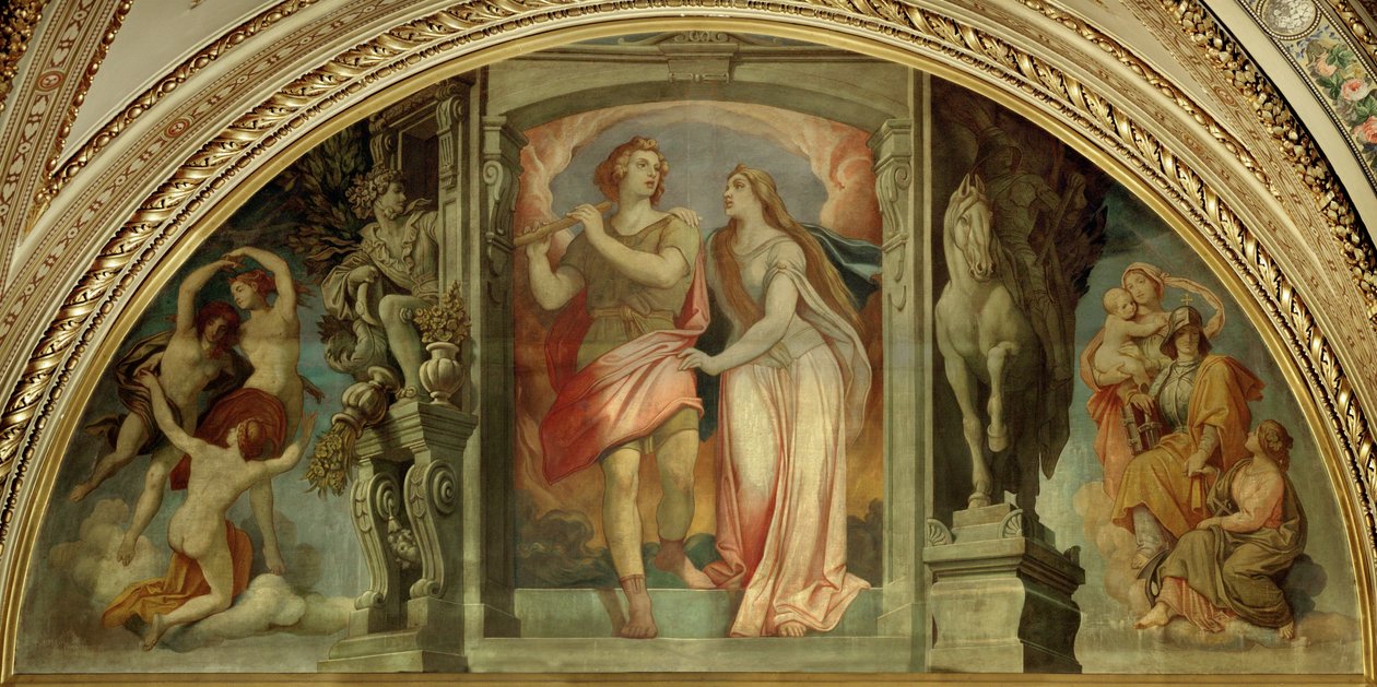 Lunette no foyer da Ópera Estatal de Viena de Moritz Ludwig von Schwind