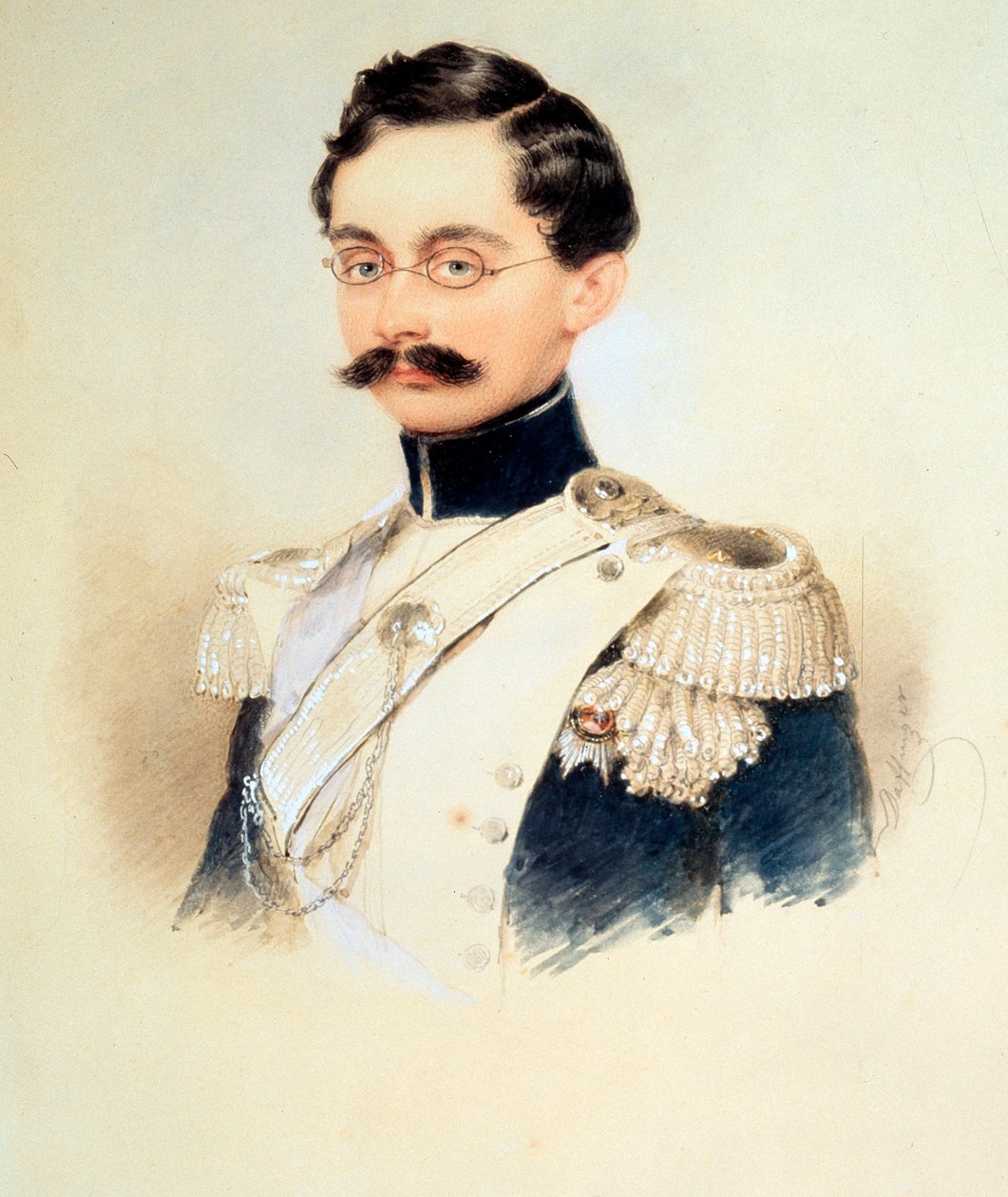 Retrato de Adolphe I, Duque de Nassau, Grão-Duque de Luxemburgo 1817-1905, década de 1840. de Moritz Michael Daffinger