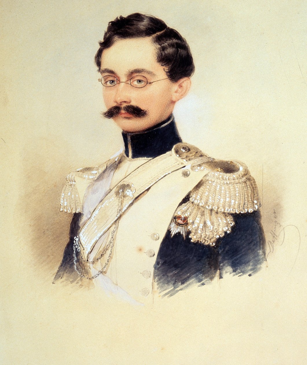 Retrato de Adolfo I, Duque de Nassau, Grão-Duque do Luxemburgo 1817-1905, 1840 de Moritz Michael Daffinger
