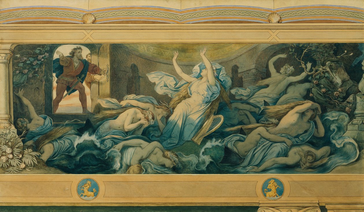 A Melusina Bonita: VIII. A violação do juramento de Moritz Ludwig von Schwind