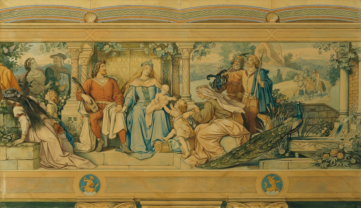 A bela Melusina: VII. A felicidade do amor de Moritz Ludwig von Schwind