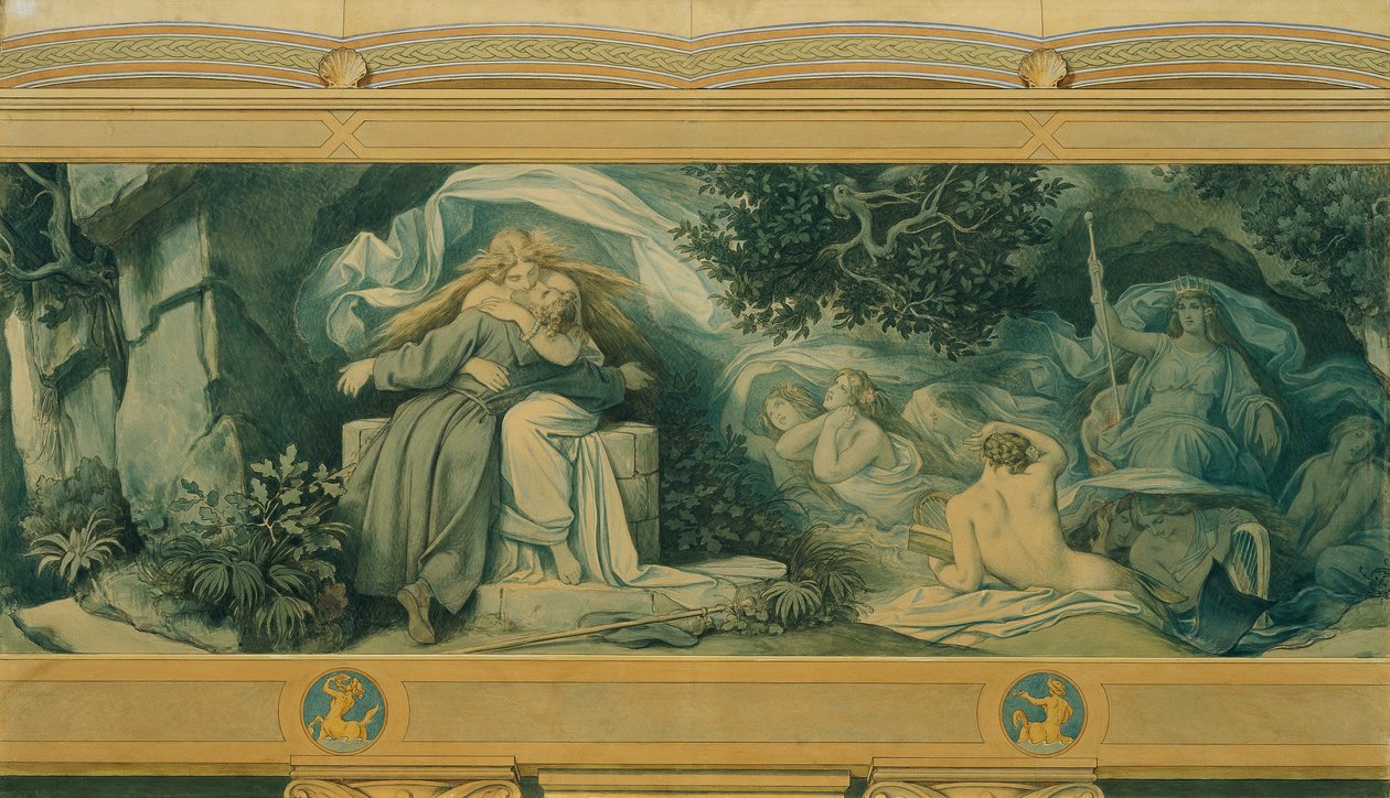 A Bela Melusina: X. Encontrando Novamente de Moritz Ludwig von Schwind
