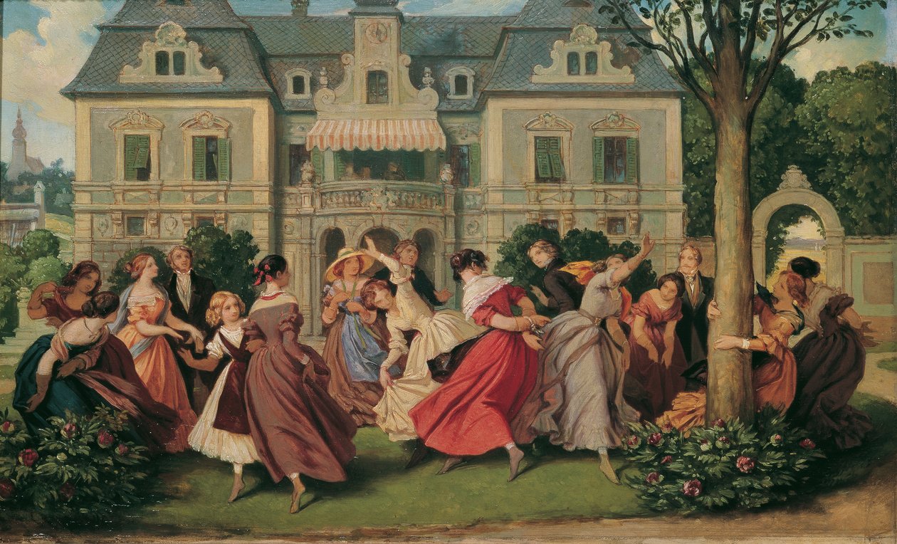 Jogo de salão de Moritz Ludwig von Schwind