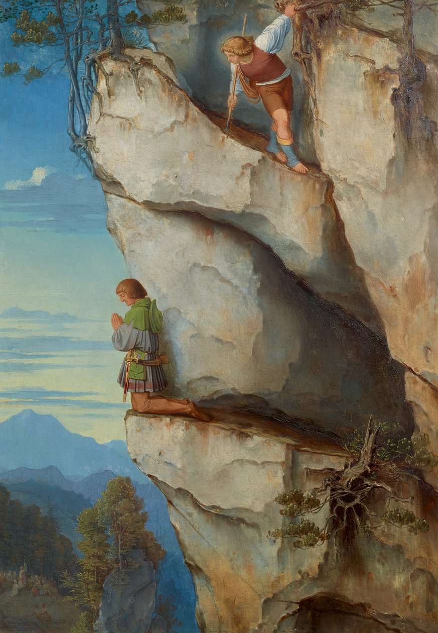 Imperador Maximiliano I na Martinswand de Moritz Ludwig von Schwind
