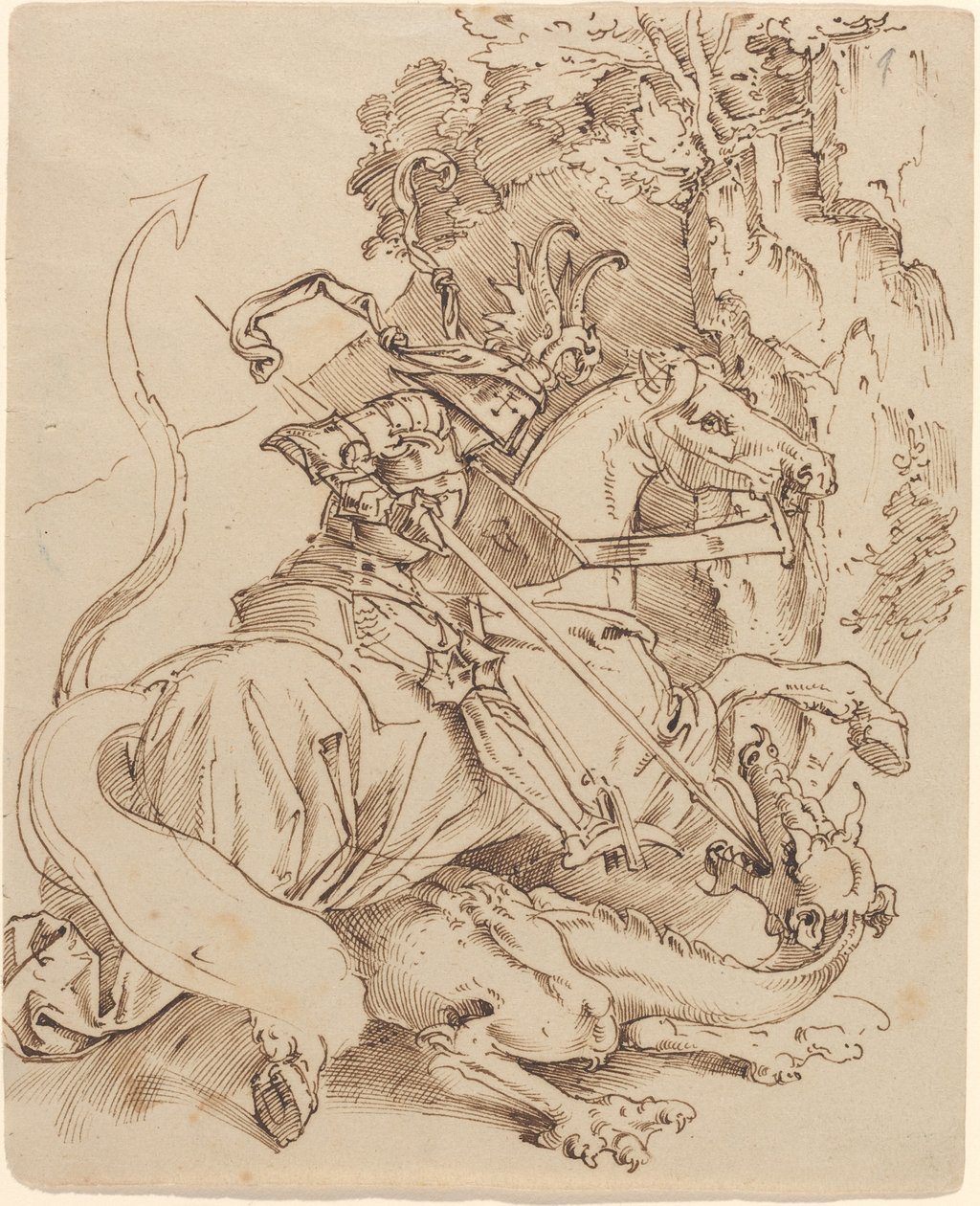 São Jorge e o Dragão de Moritz Ludwig von Schwind