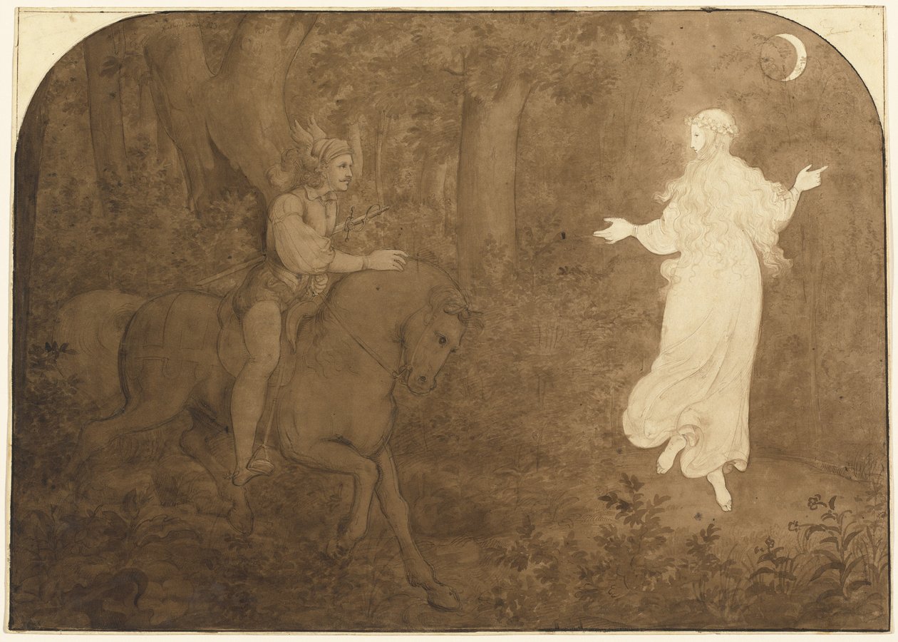 A aparição na floresta de Moritz Ludwig von Schwind