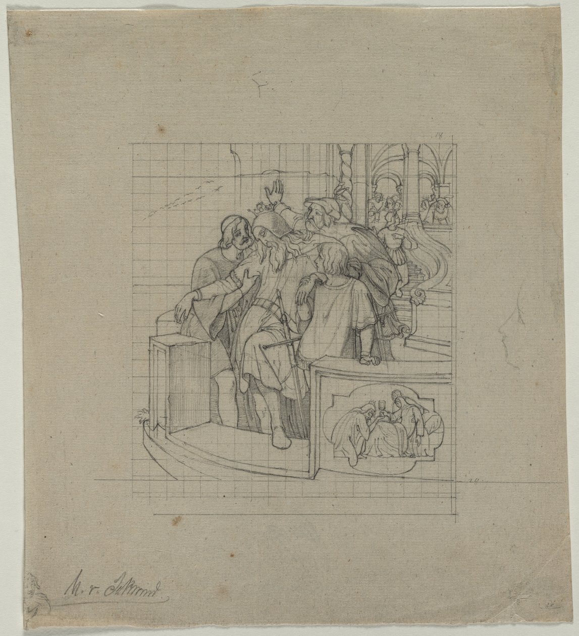 O rei de Thule, segundo ou terceiro trimestre de 1800. de Moritz Ludwig von Schwind