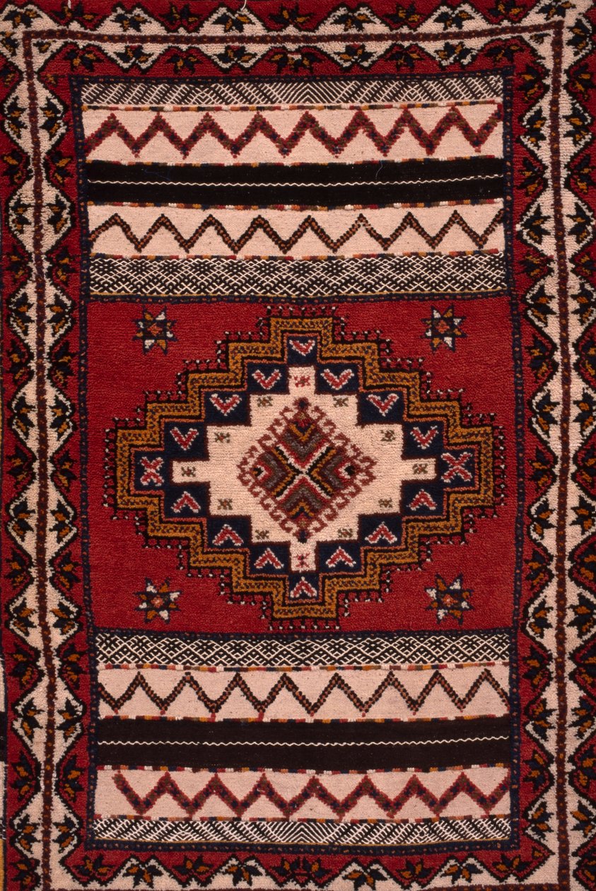 Tapete, detalhe (lã) de Moroccan School
