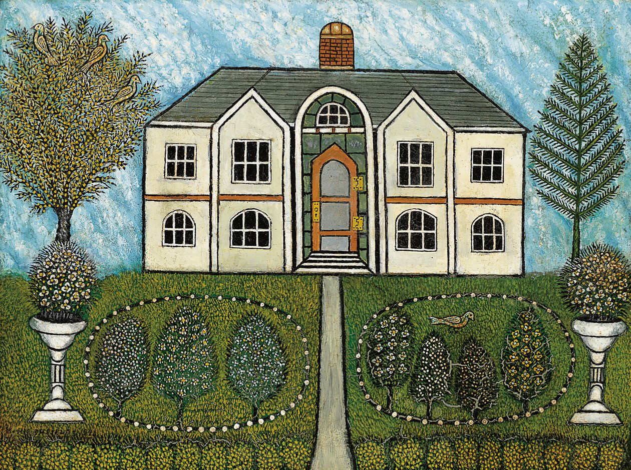 Casa com Fontes de Água de Morris Hirshfield