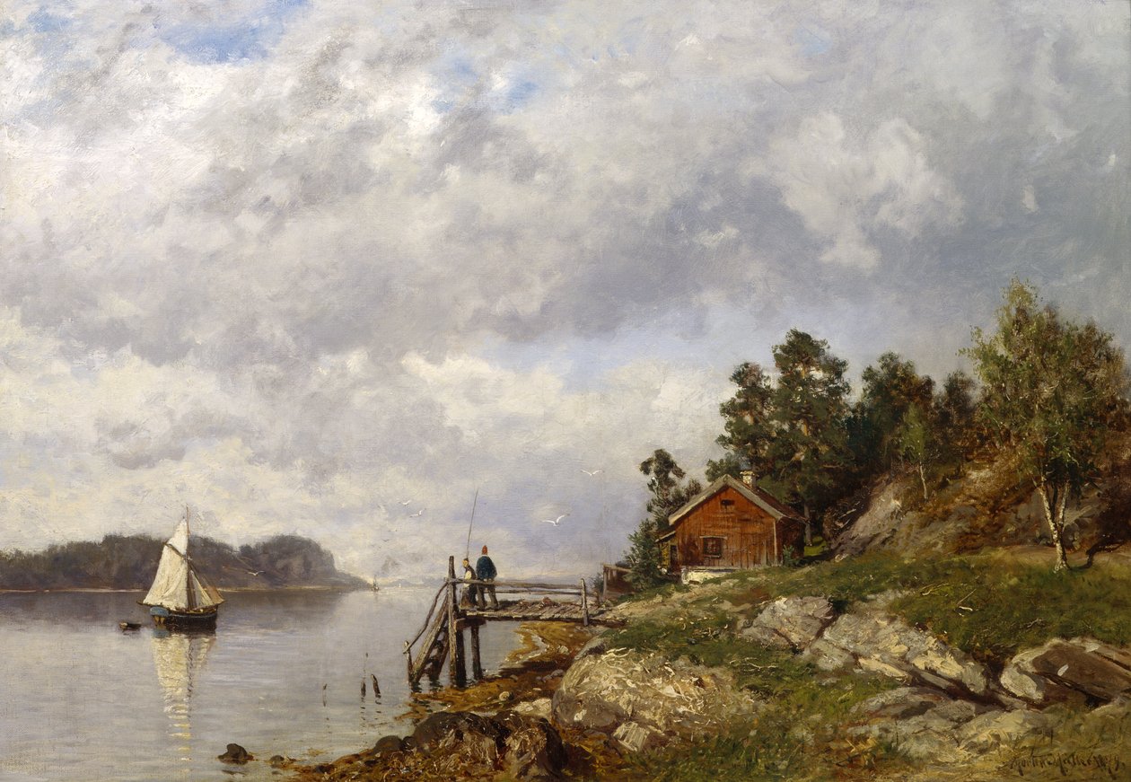 De Larkollen (óleo sobre tela) de Morten Muller