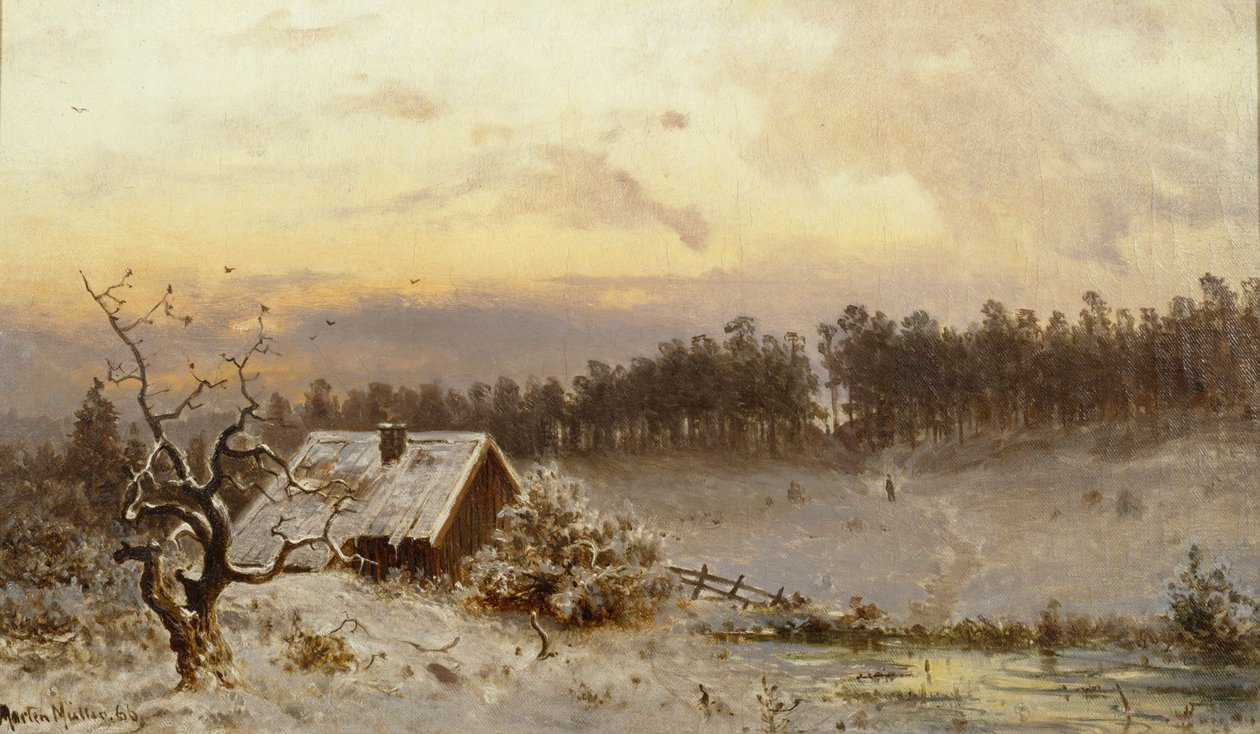 Pôr do sol sobre Hegdehaugen de Morten Muller