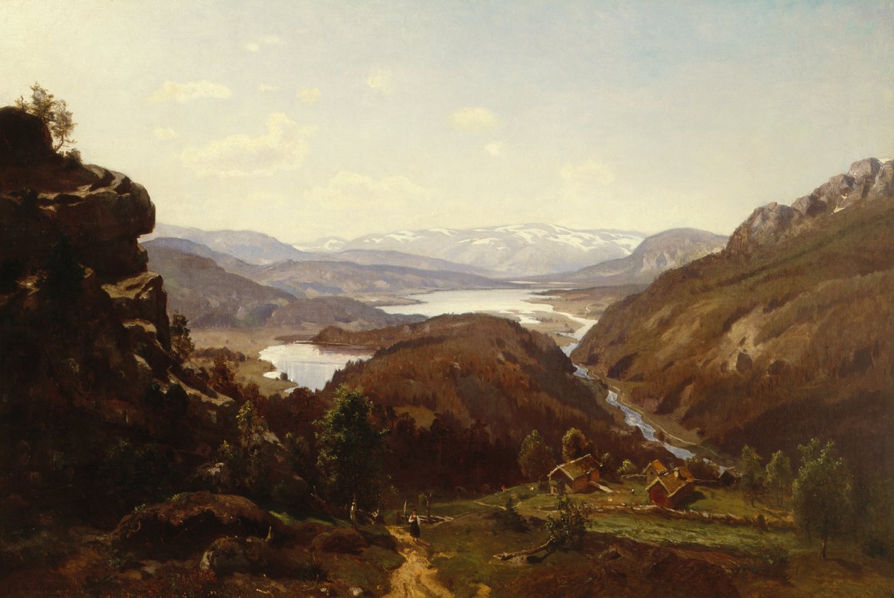 Vista para Al em Hallingdal 1871 de Morten Muller