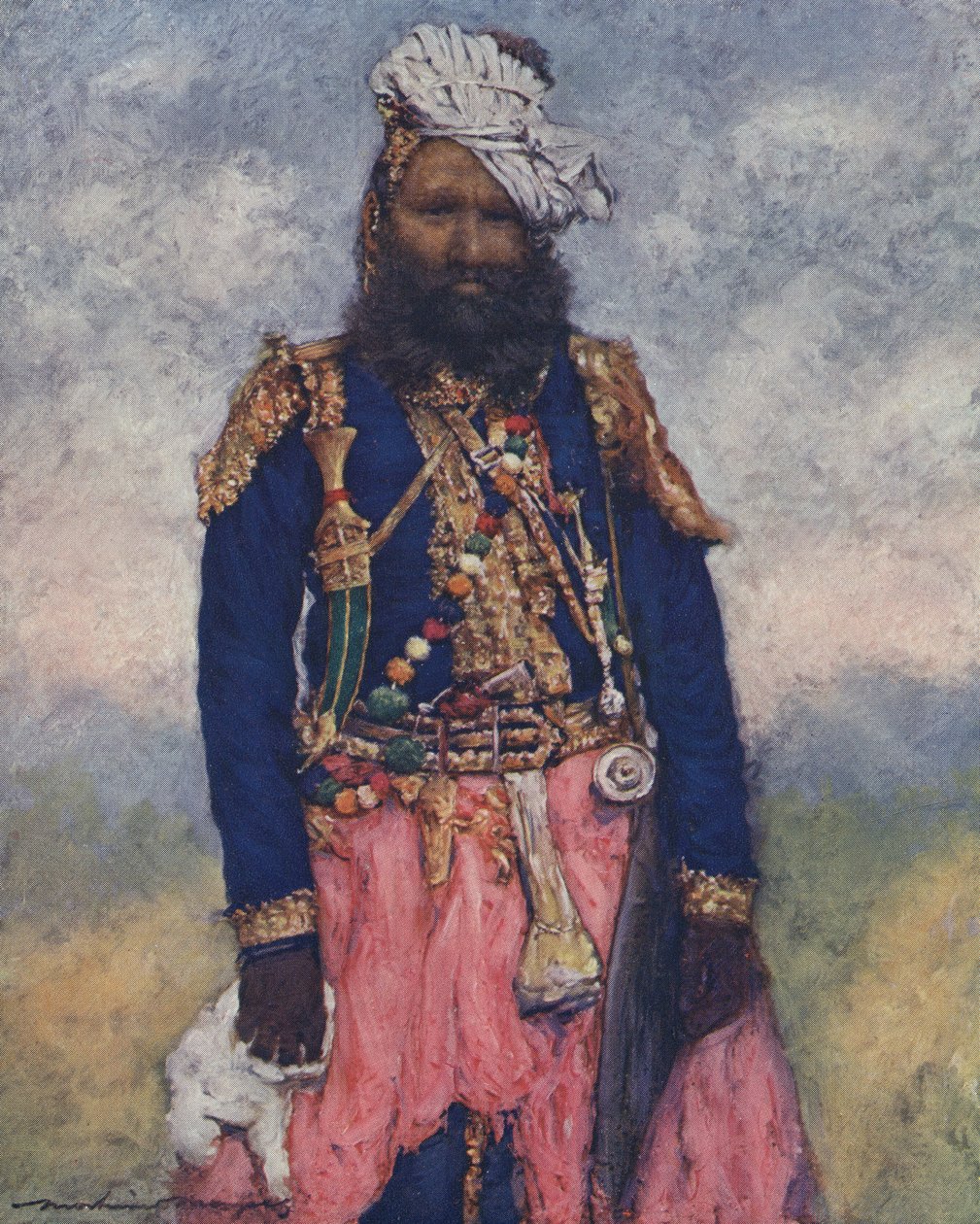 Soldado indiano - início do século 20 de Mortimer Ludington Menpes