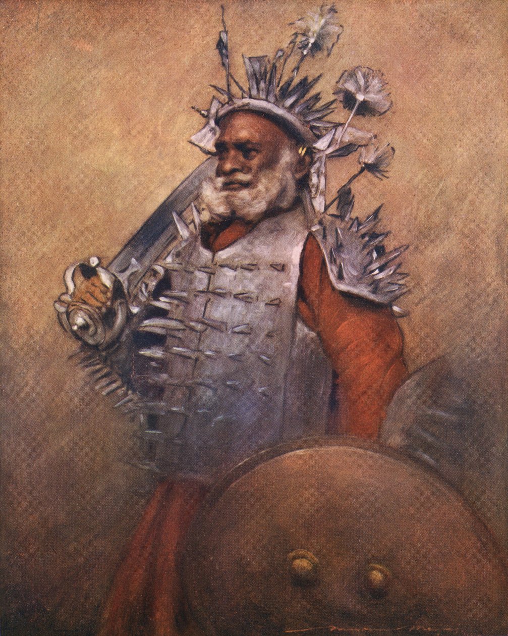 Guerreiro de Rewa - século XIX de Mortimer Ludington Menpes
