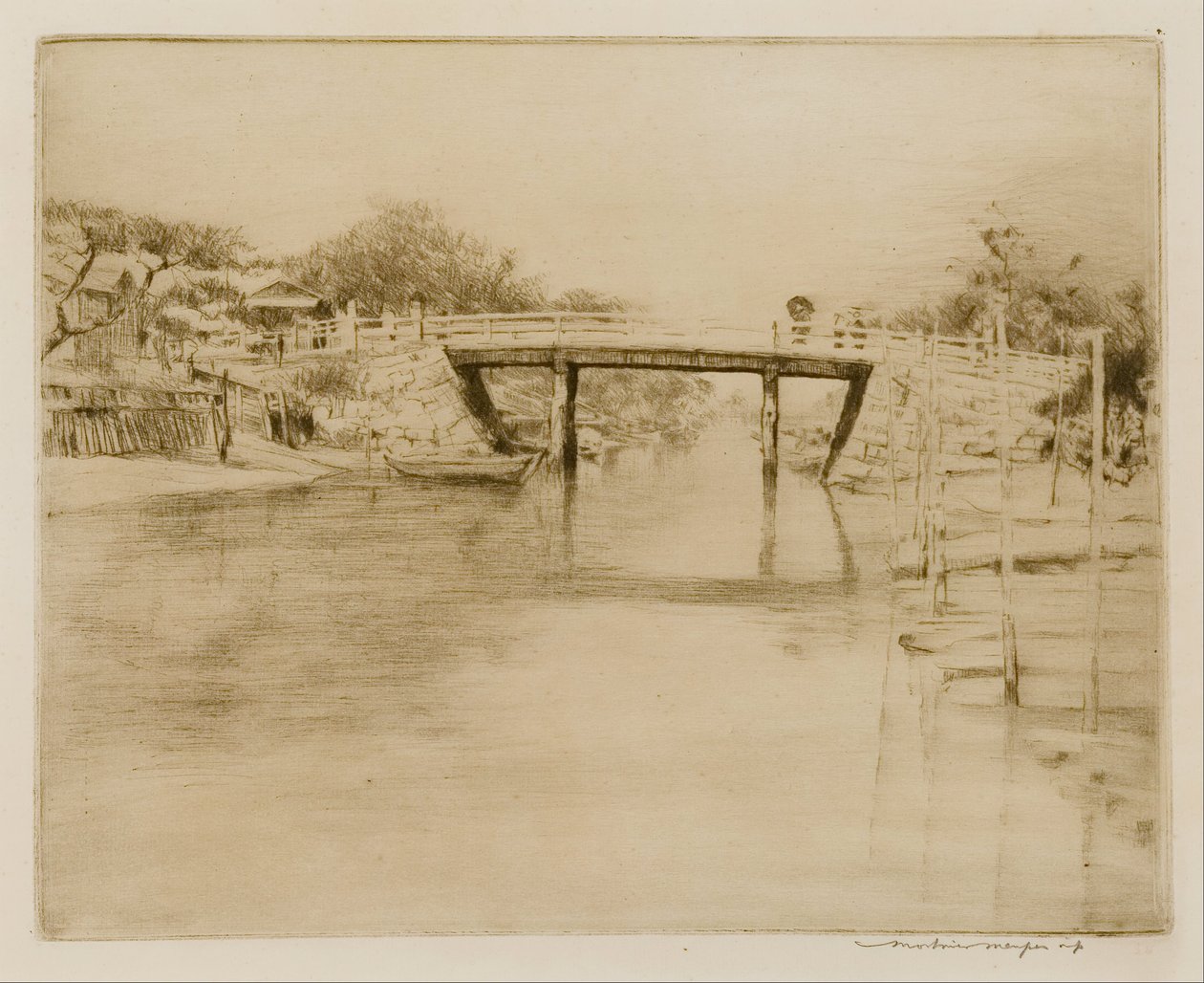 Uma via navegável tranquila, Japão de Mortimer Ludington Menpes