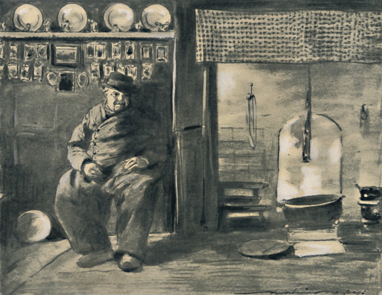 Um interior provincial, 1903 de Mortimer L Menpes