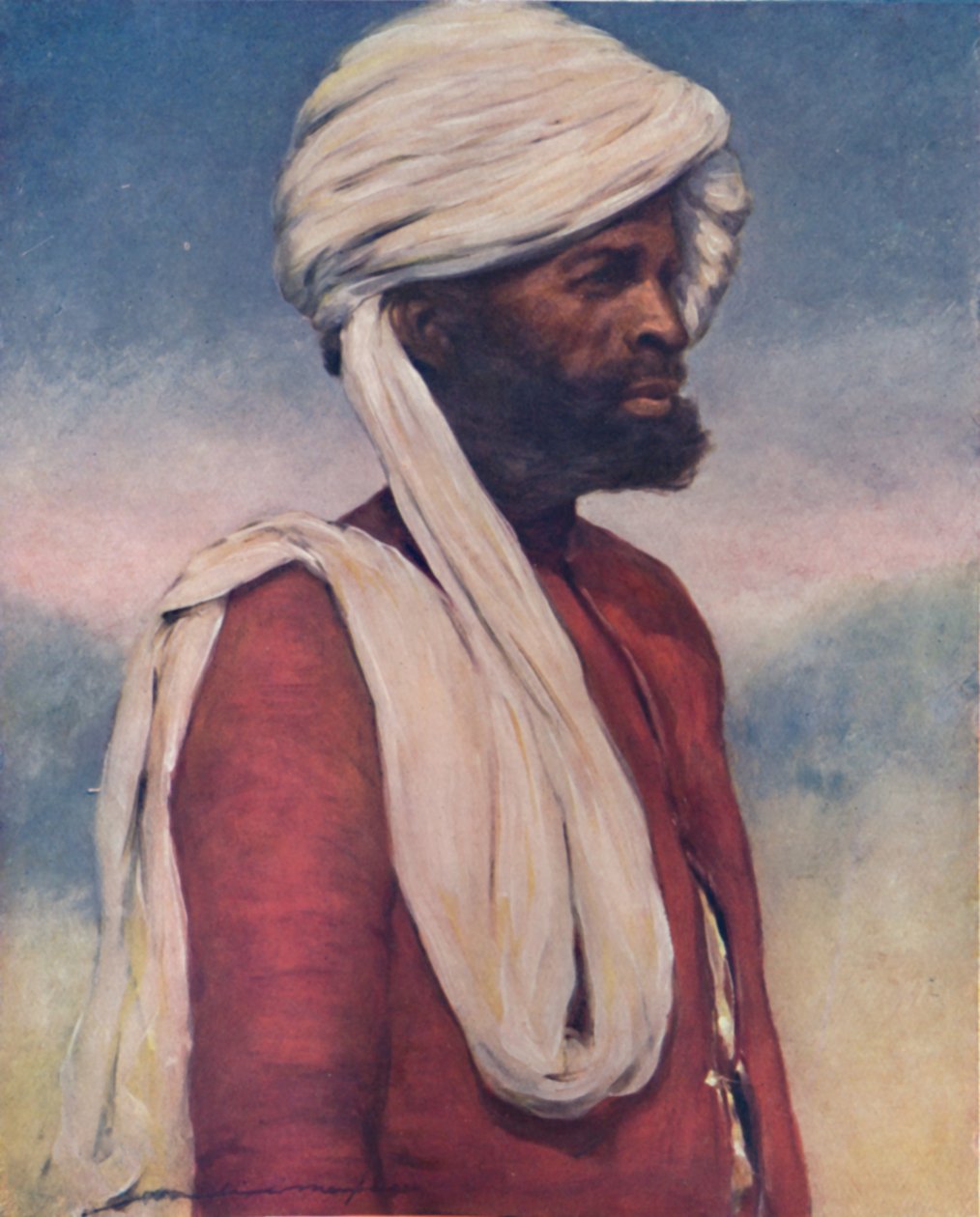 "A Retainer from Dhar", 1903 de Mortimer L Menpes