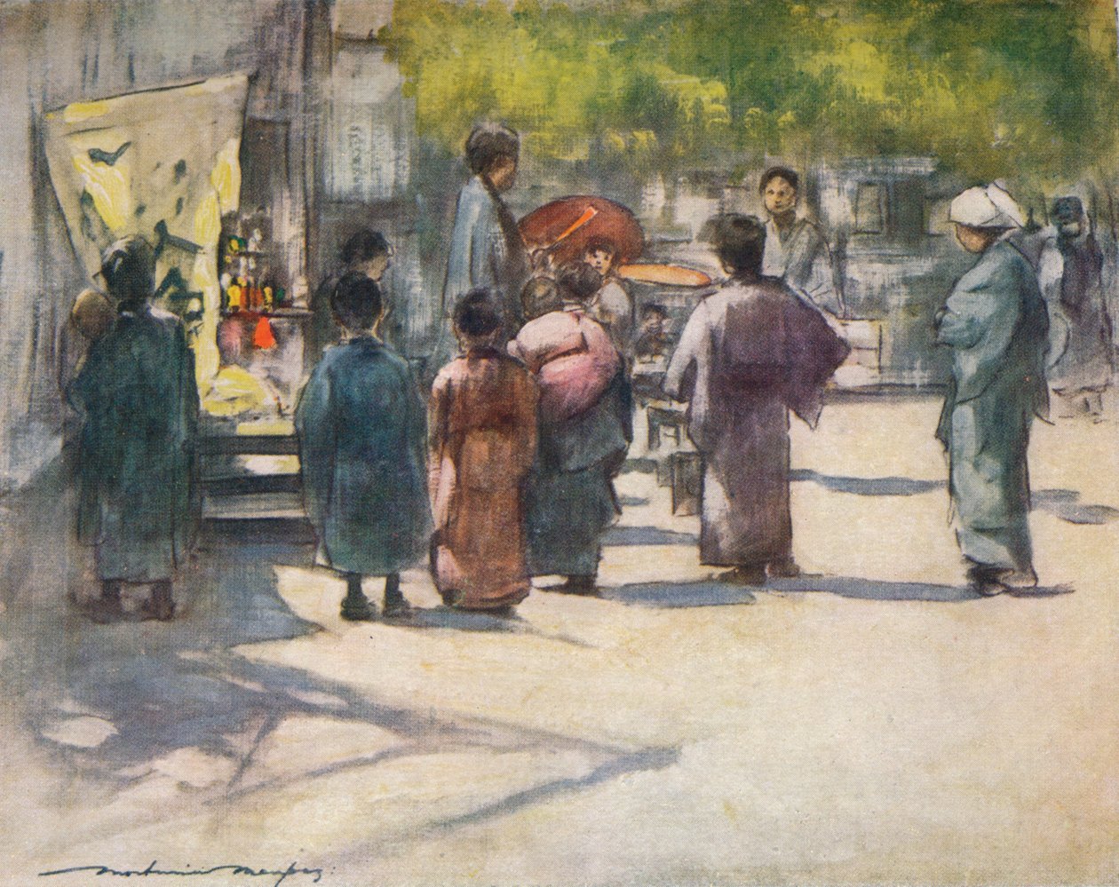 Em frente à tenda, c1887, 1901 de Mortimer L Menpes