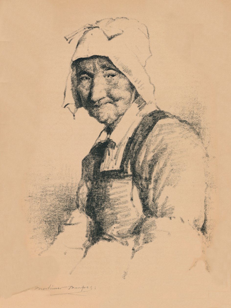 Retrato de uma mulher velha, c1890, 1894 de Mortimer L Menpes
