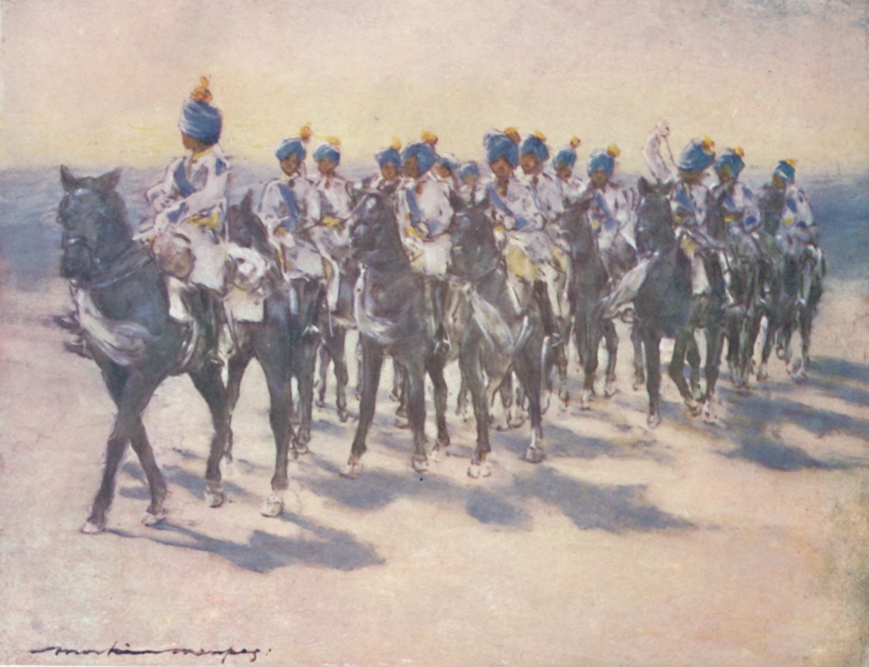O Corpo Imperial de Cadetes no Durbar, 1903 de Mortimer L Menpes