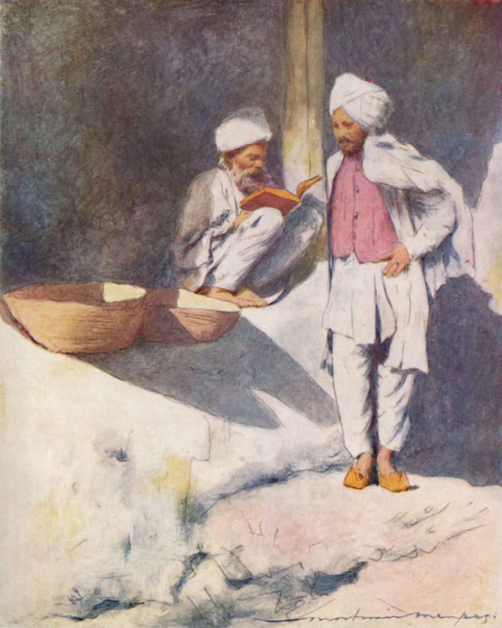 Um homem instruído de Peshawur, 1905 de Mortimer Ludington Menpes