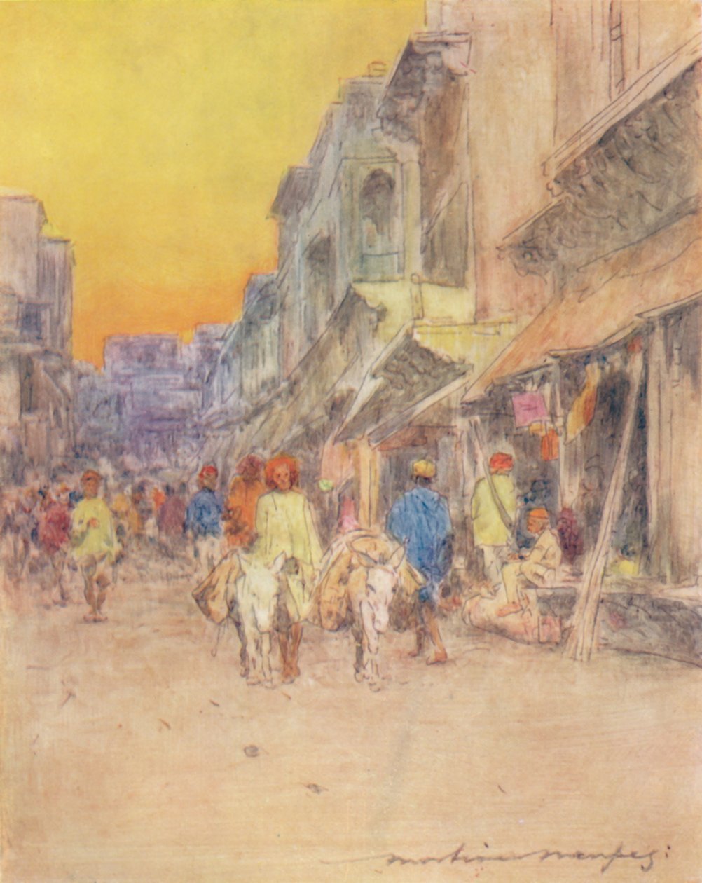 Rua tranquila, 1905 de Mortimer Ludington Menpes