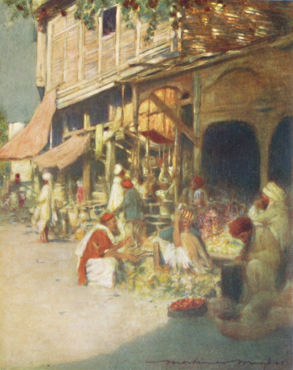 Uma loja de pano, 1905 de Mortimer Ludington Menpes