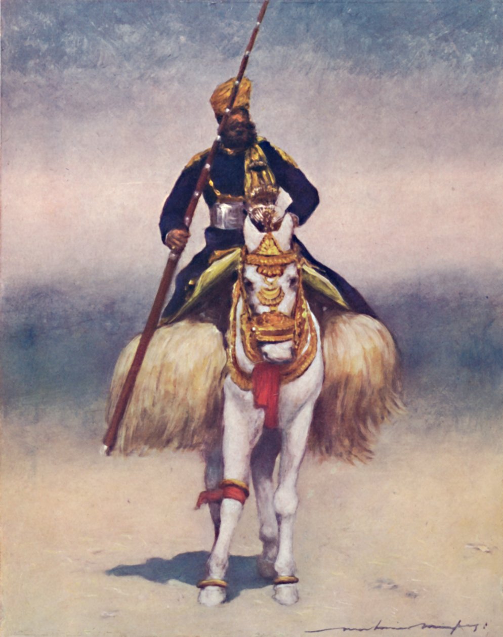 Um Retentor de Alwar, 1903 de Mortimer Ludington Menpes