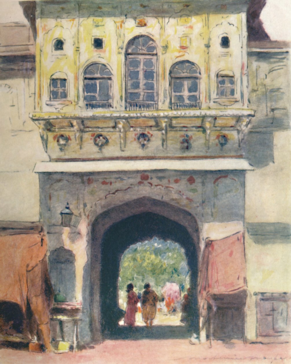 Um palácio em ruínas, 1905 de Mortimer Ludington Menpes
