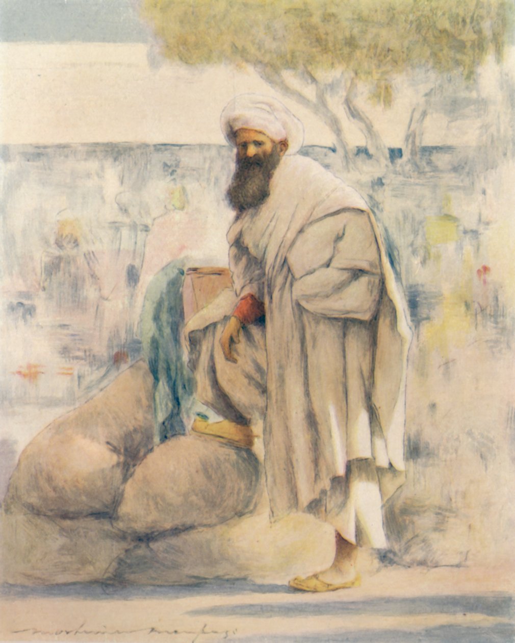 Um comerciante de grãos errante, 1905 de Mortimer Ludington Menpes
