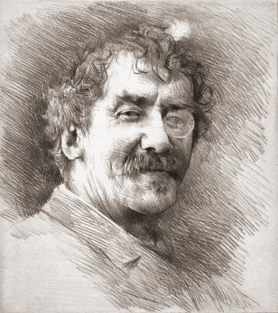 James McNeill Whistler, retrato. de Mortimer Ludington Menpes