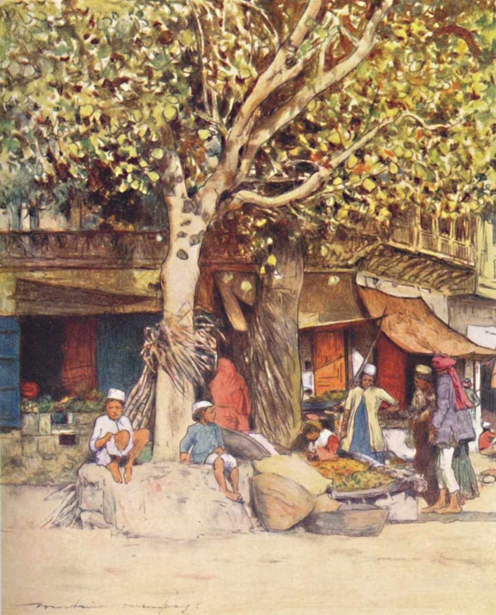 Meio-dia, Deli, 1905 de Mortimer Ludington Menpes
