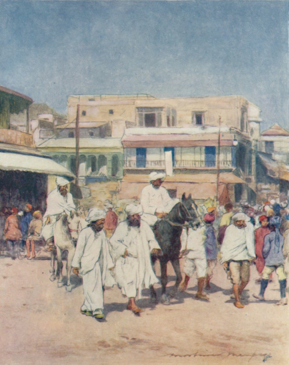 Chefes nativos em Delhi, 1905 de Mortimer Ludington Menpes