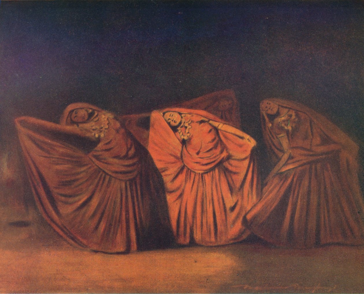 Meninas Nautch em Delhi, 1905 de Mortimer Ludington Menpes