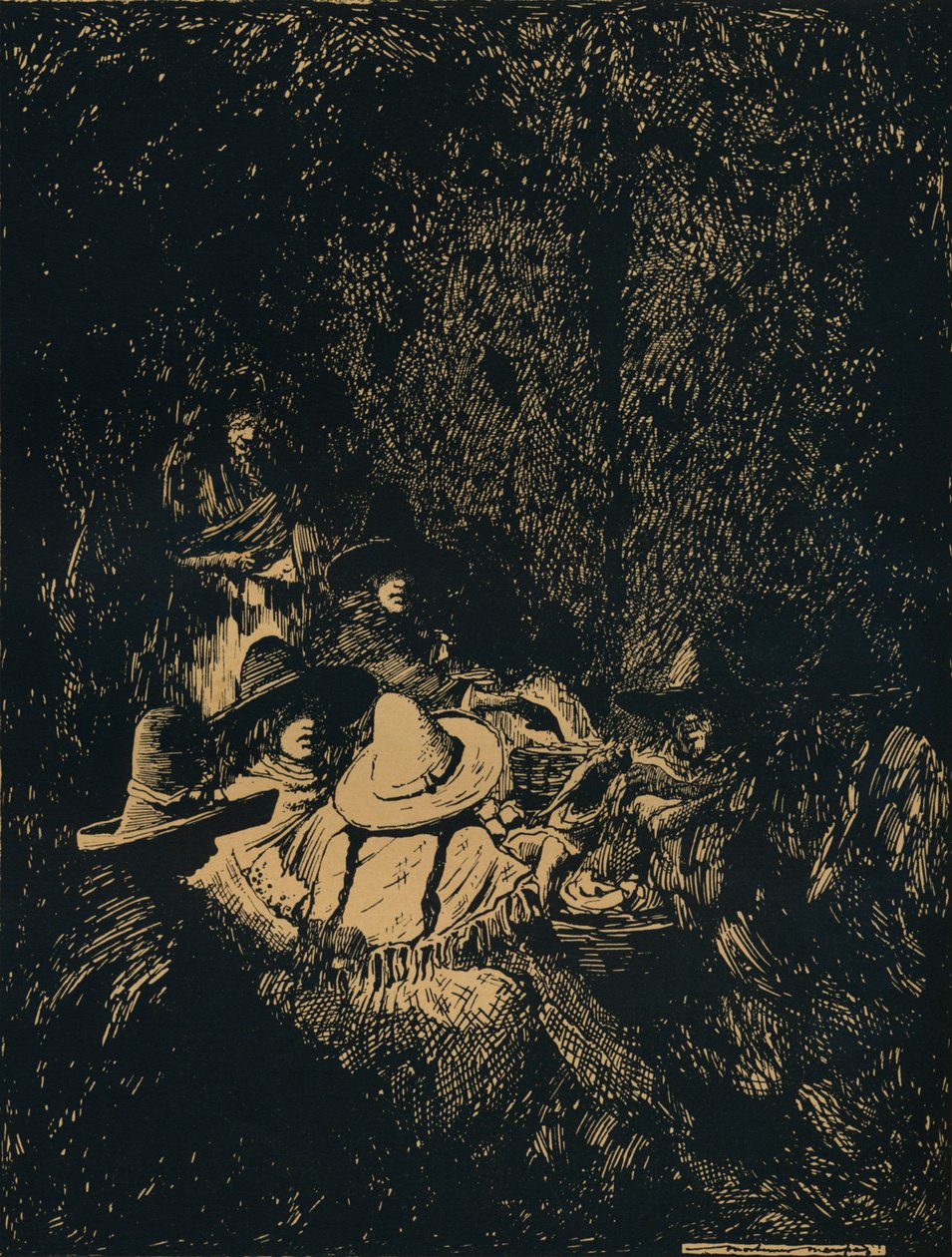 Cena noturna em Puebla, c1895, 1896 de Mortimer Ludington Menpes