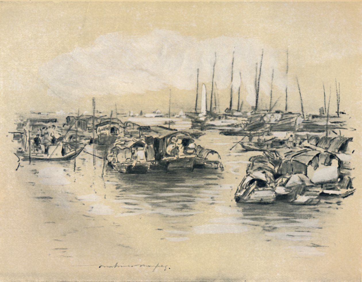 No rio amarelo, 1903 de Mortimer Ludington Menpes