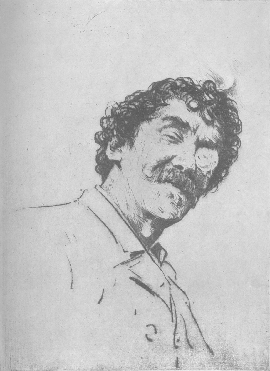Estudo do Retrato, c1880, 1904 de Mortimer Ludington Menpes